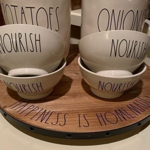 Rae Dunn Set Of 4 Nourish Bowls