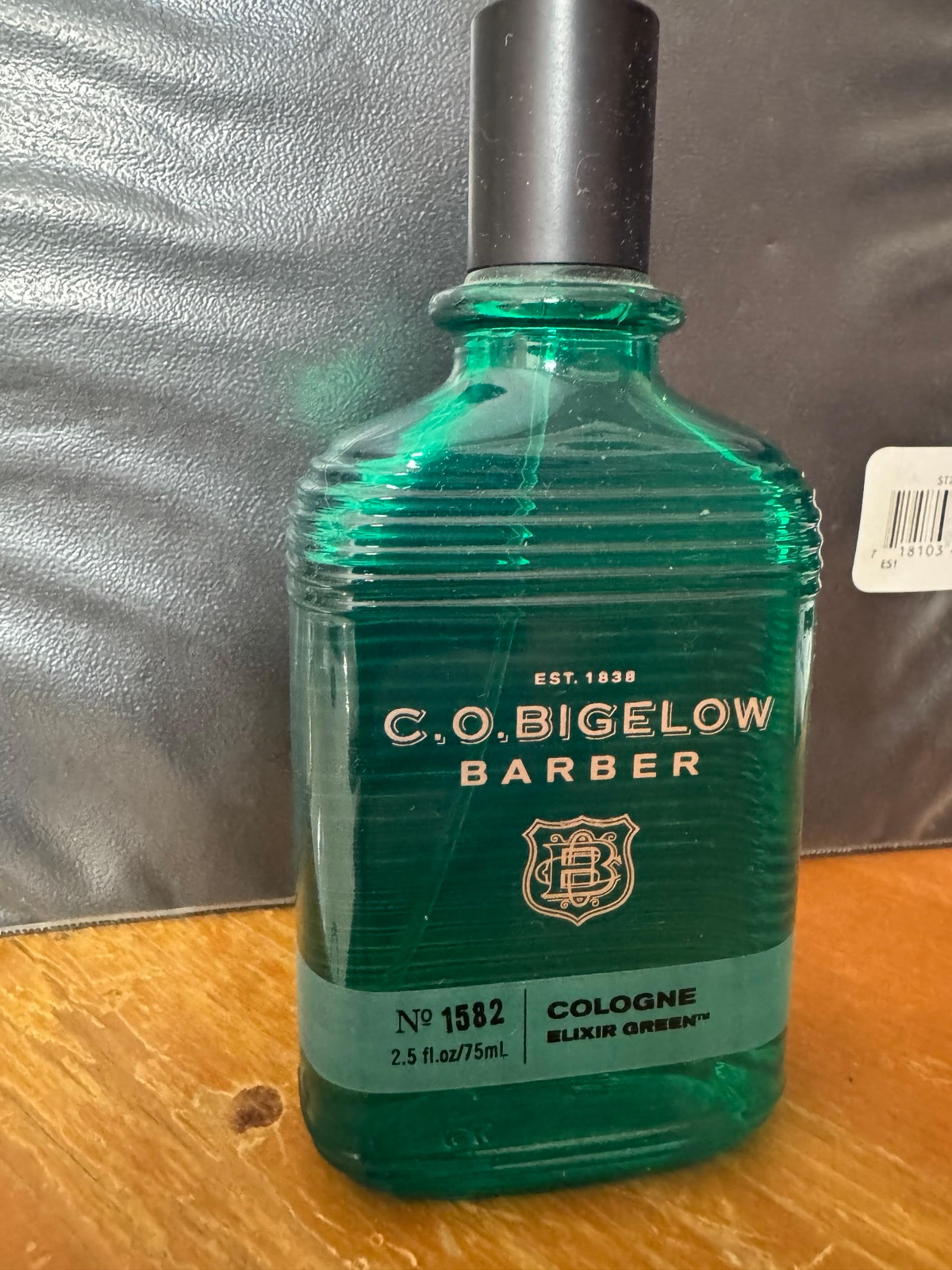 C.O. Bigelow Barber Elixir Green 85% plus full RARE