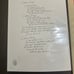 Signed live lighting crashes lyric sheet