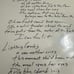 Signed live lighting crashes lyric sheet