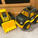 CATERPILLAR CAT Large Plastic 16” Bulldozer and Pickup Truck Set