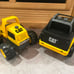 CATERPILLAR CAT Large Plastic 16” Bulldozer and Pickup Truck Set