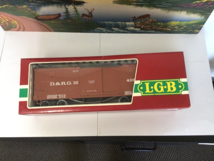 G-SCALE D&RG LGB #4067(1) WOOD STYLE BOX CAR