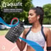 AQUAFIT 1 Gallon Water Bottle w/ Time Marker 2x Straw Lids & 2x Chug Lids BPA Fr