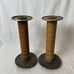 3 Vintage Wood & Metal Spools