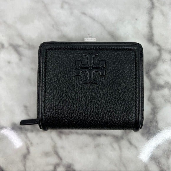 Amazon.com: Tory Burch Thea BI Fold Wallet (Black