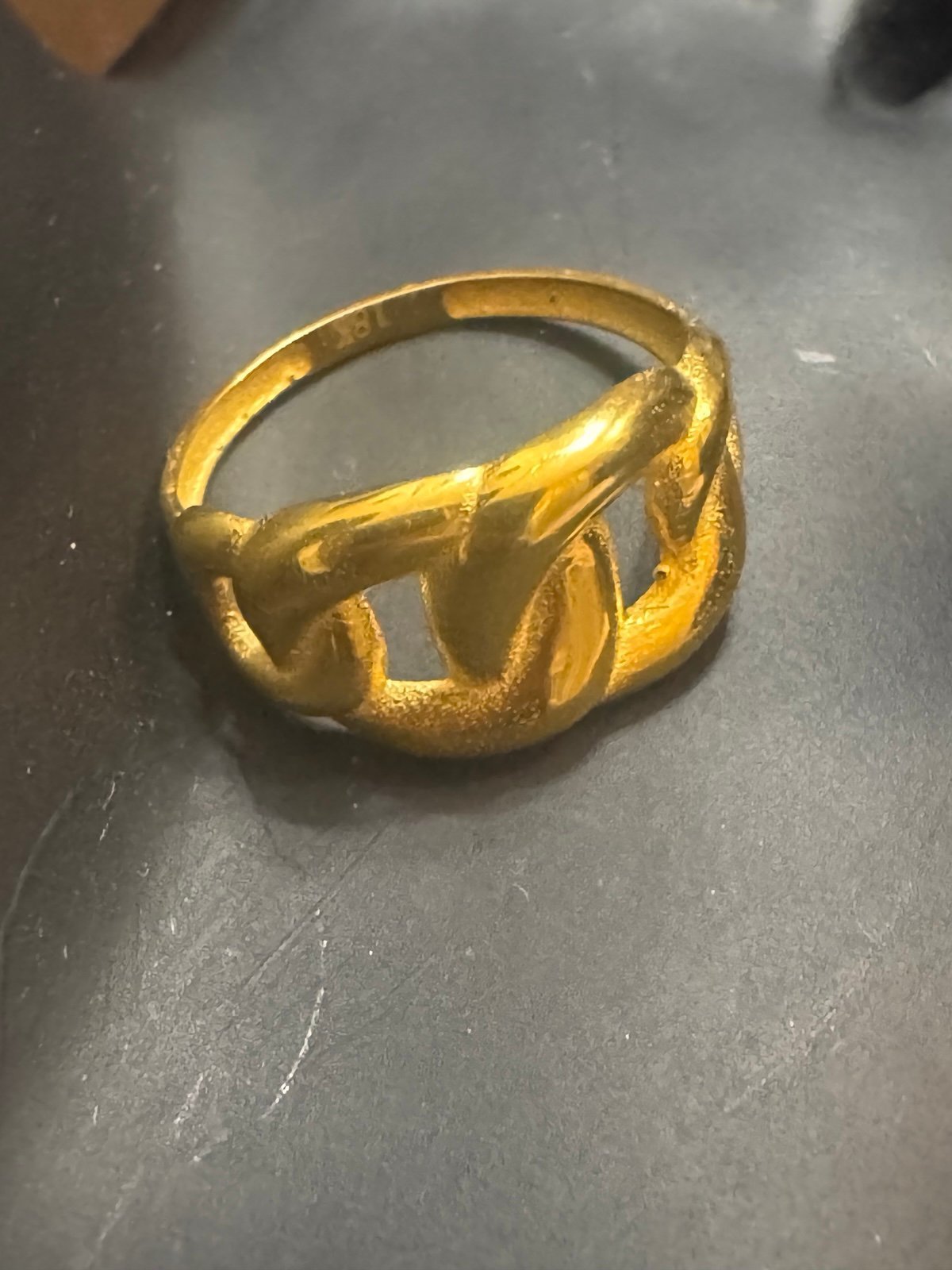 18K Real Gold Ring