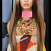 Wow factor celebrity brown ash highlighted kissed straight h.d lace wig