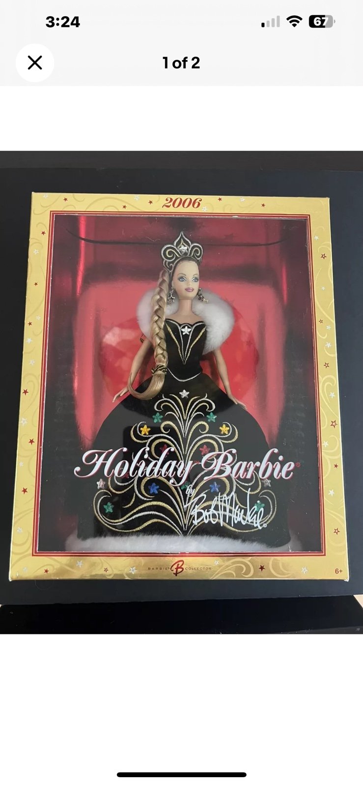 Mattel 2006 Holiday Barbie Doll by Bob Mackie- (J0949)