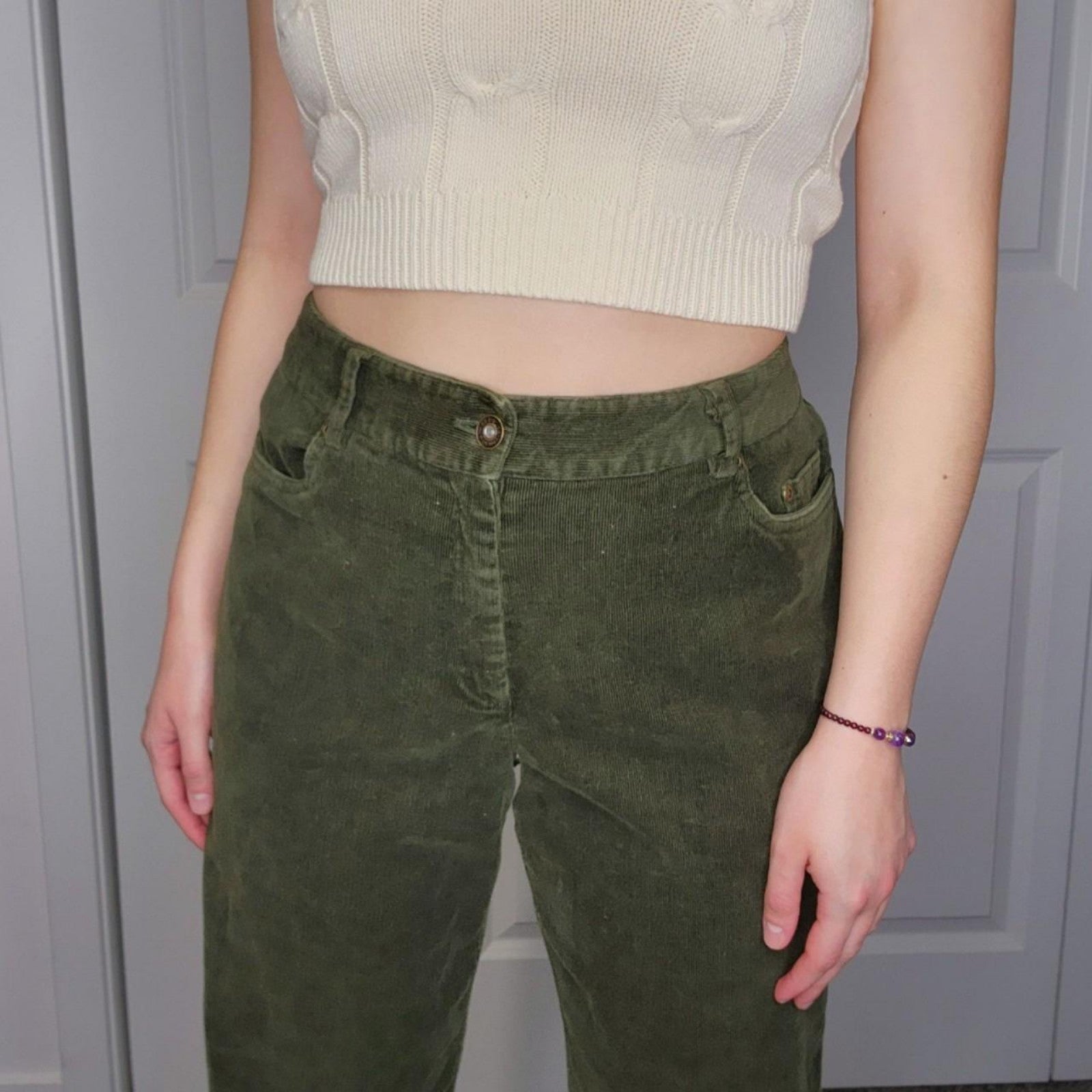 Forest Green Corduroy Jeans