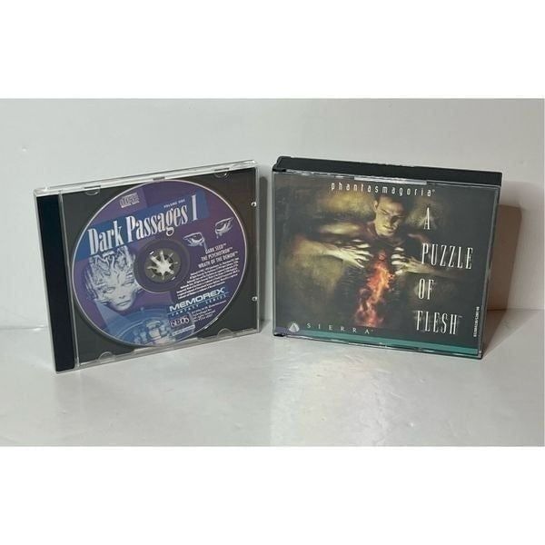VTG PC Game Lot Dark Passages I and Phantasmagoria A Puzzle of Flesh Horror