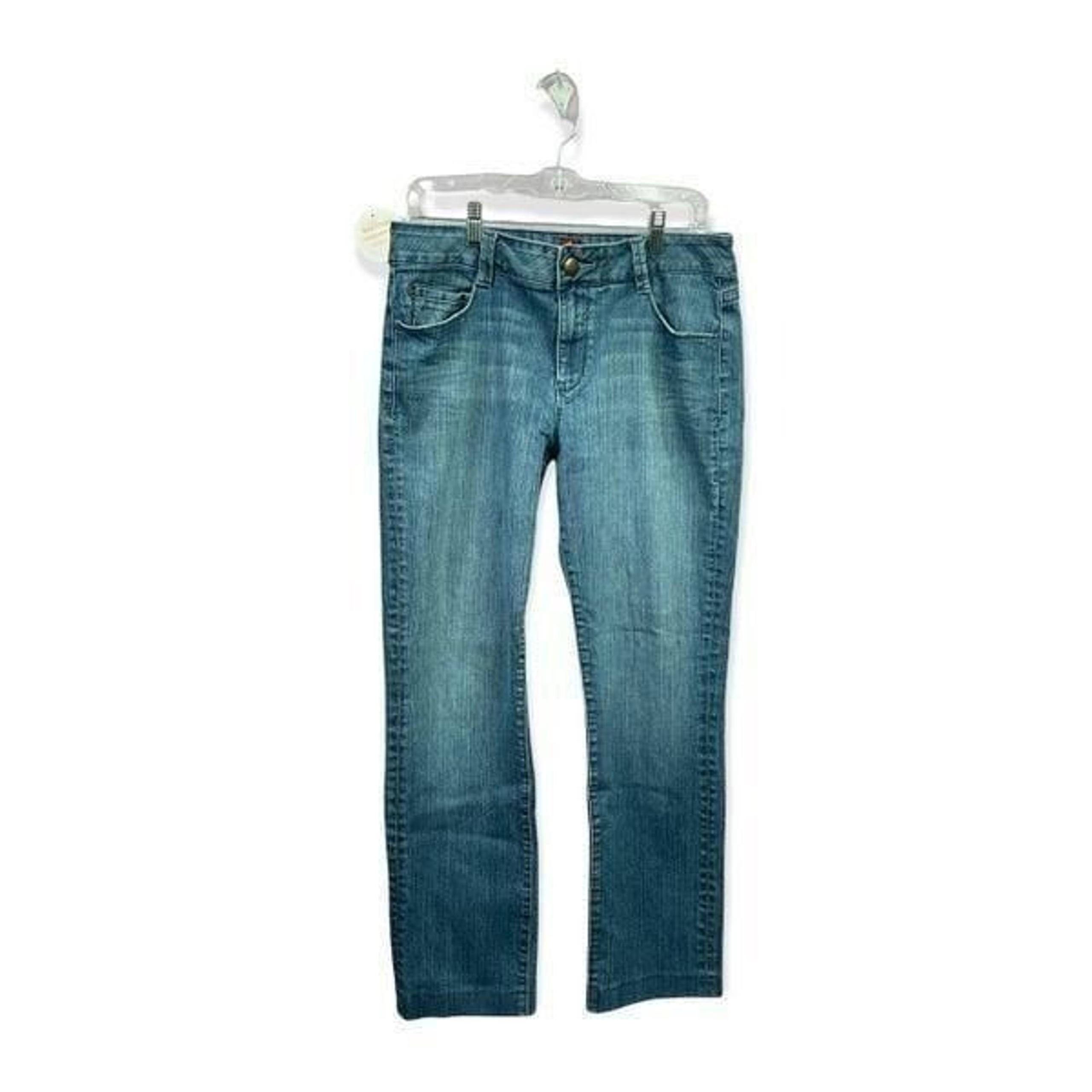 Sasson Straight Leg Hustle Blue Acid Wash Vintage Jeans Size 12