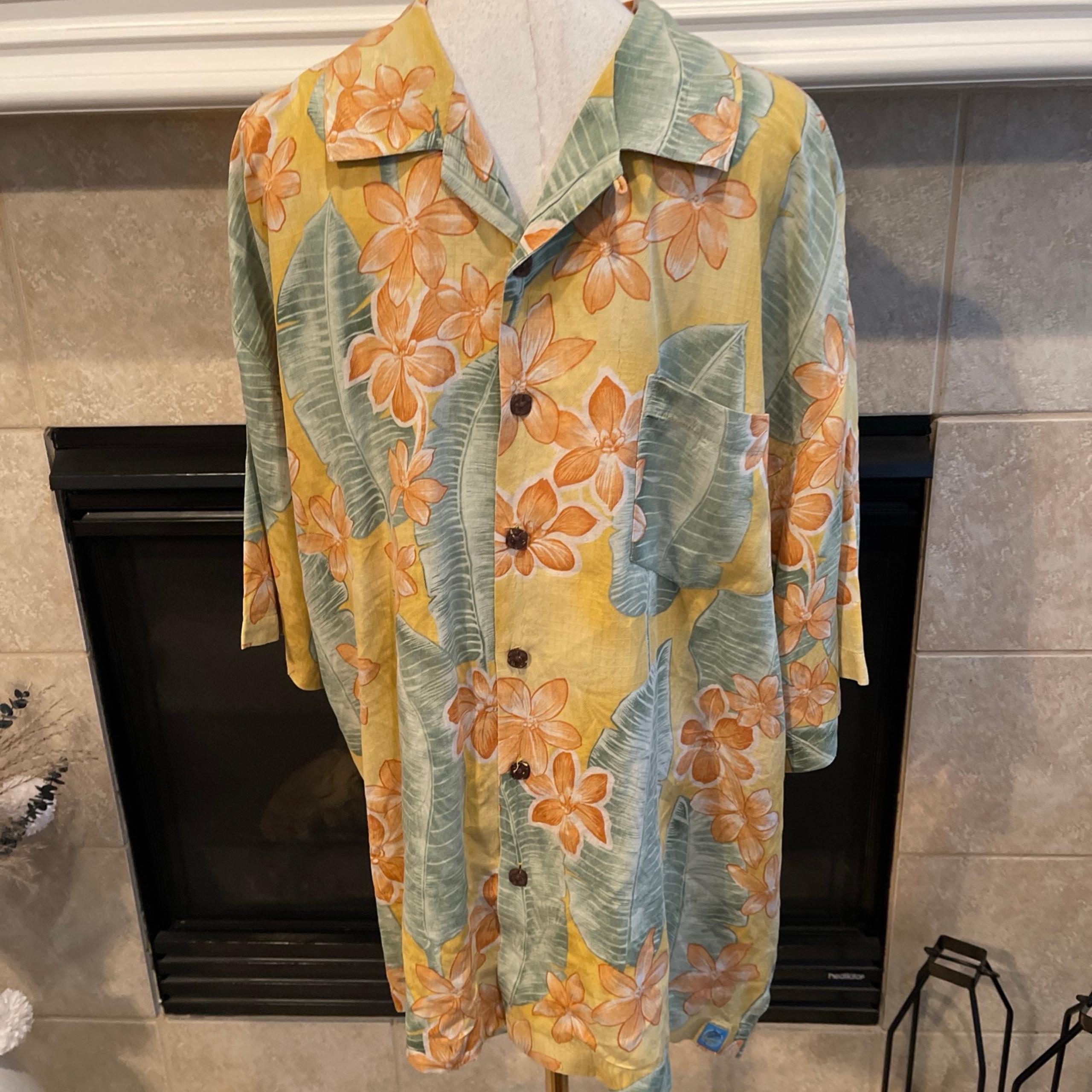 Bermuda Boy 100% silk short sleeve Hawaiian shirt size 2XL