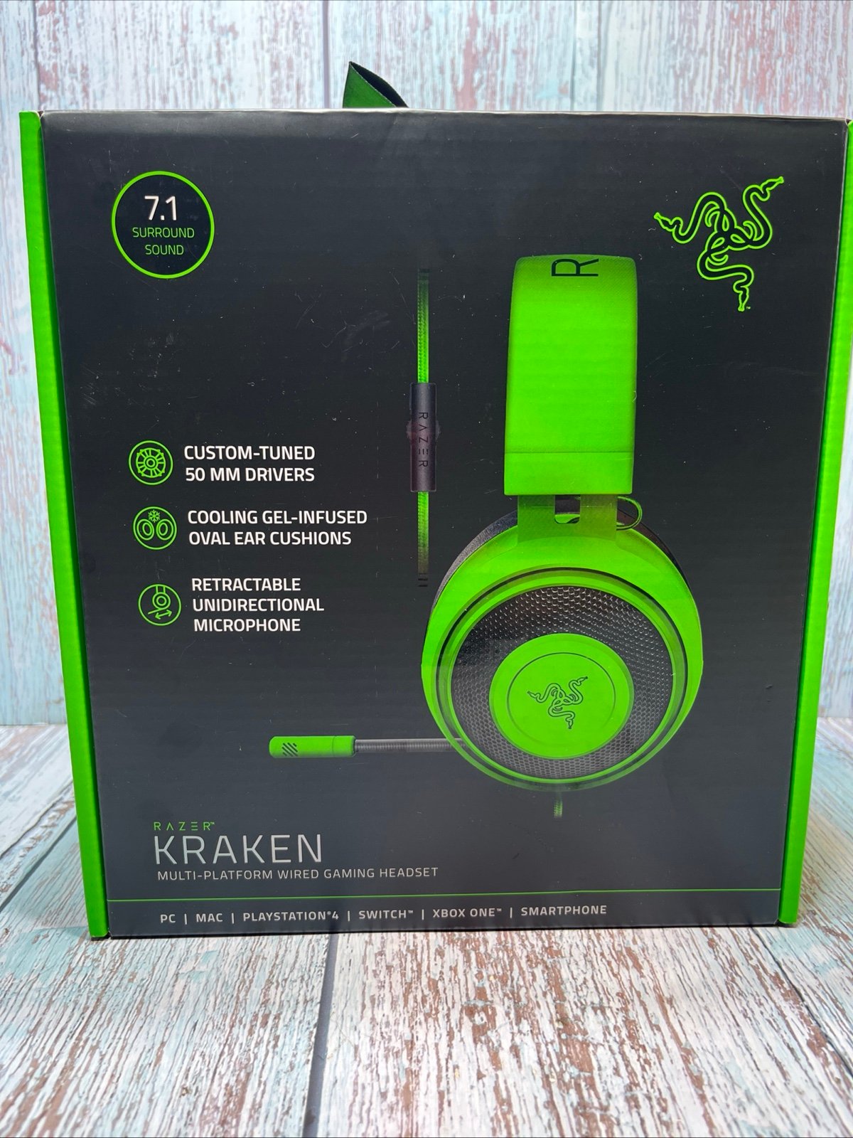 Kraken Wired Gaming Headset w/ Retractable Noise NIB Ships In 24 Hr 32 B