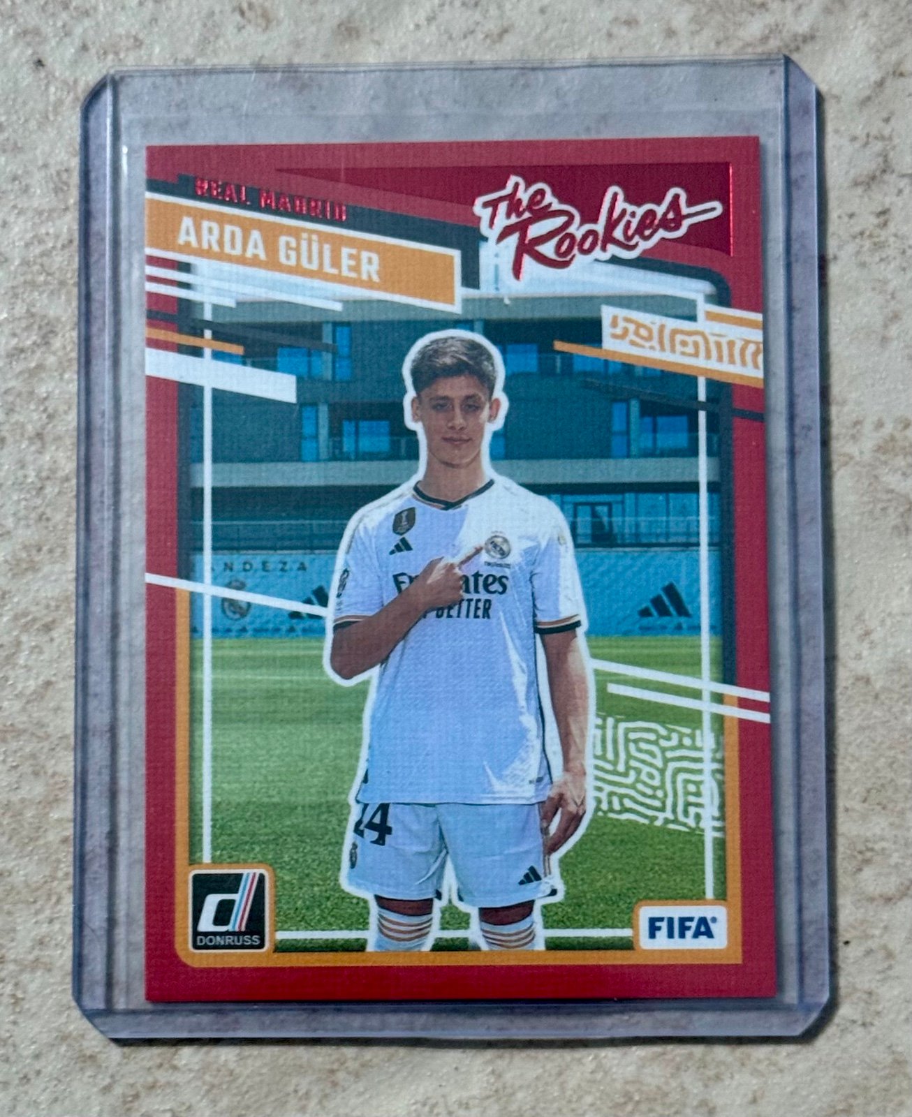 2023-24 Panini Donruss FIFA Adra Guler #18 RC The Rookies Red Parallel