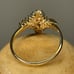 Beautiful Diamond shape 14k Gold and pave Diamond ring