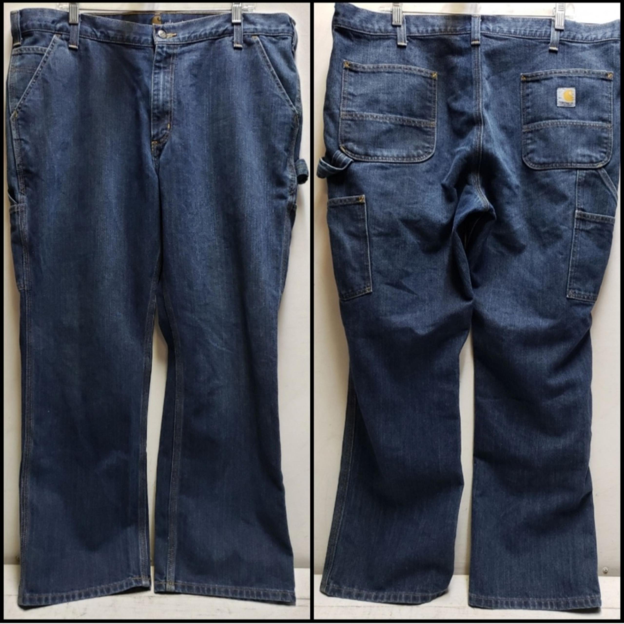 Carhartt Relaxed Fit Carpenter Utility mens 40x30 cotton/poly jeans work wear