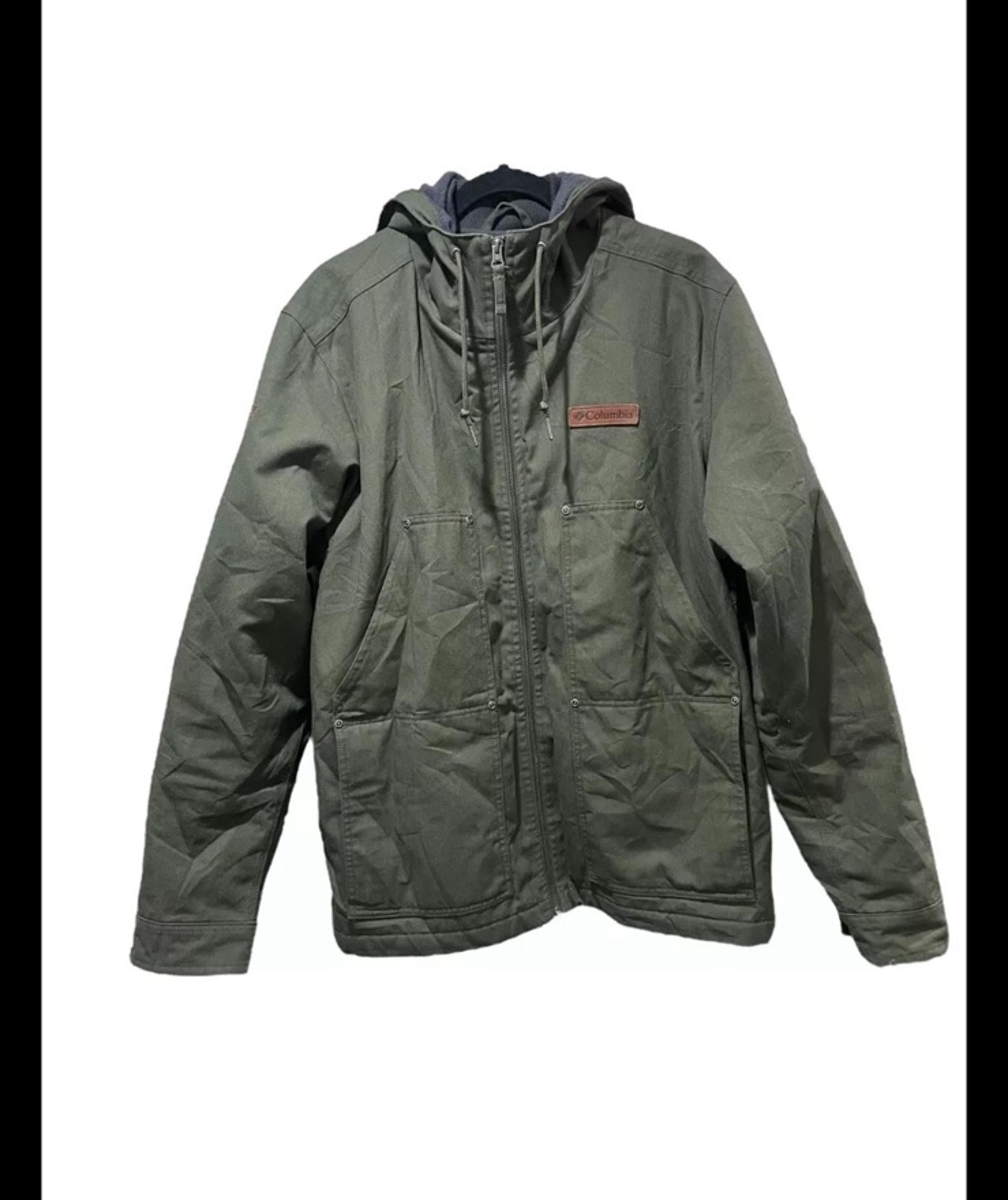 US Ski Team Men’s Loma vista Hooded Jacket Army Green Size Large EUC - Columbia