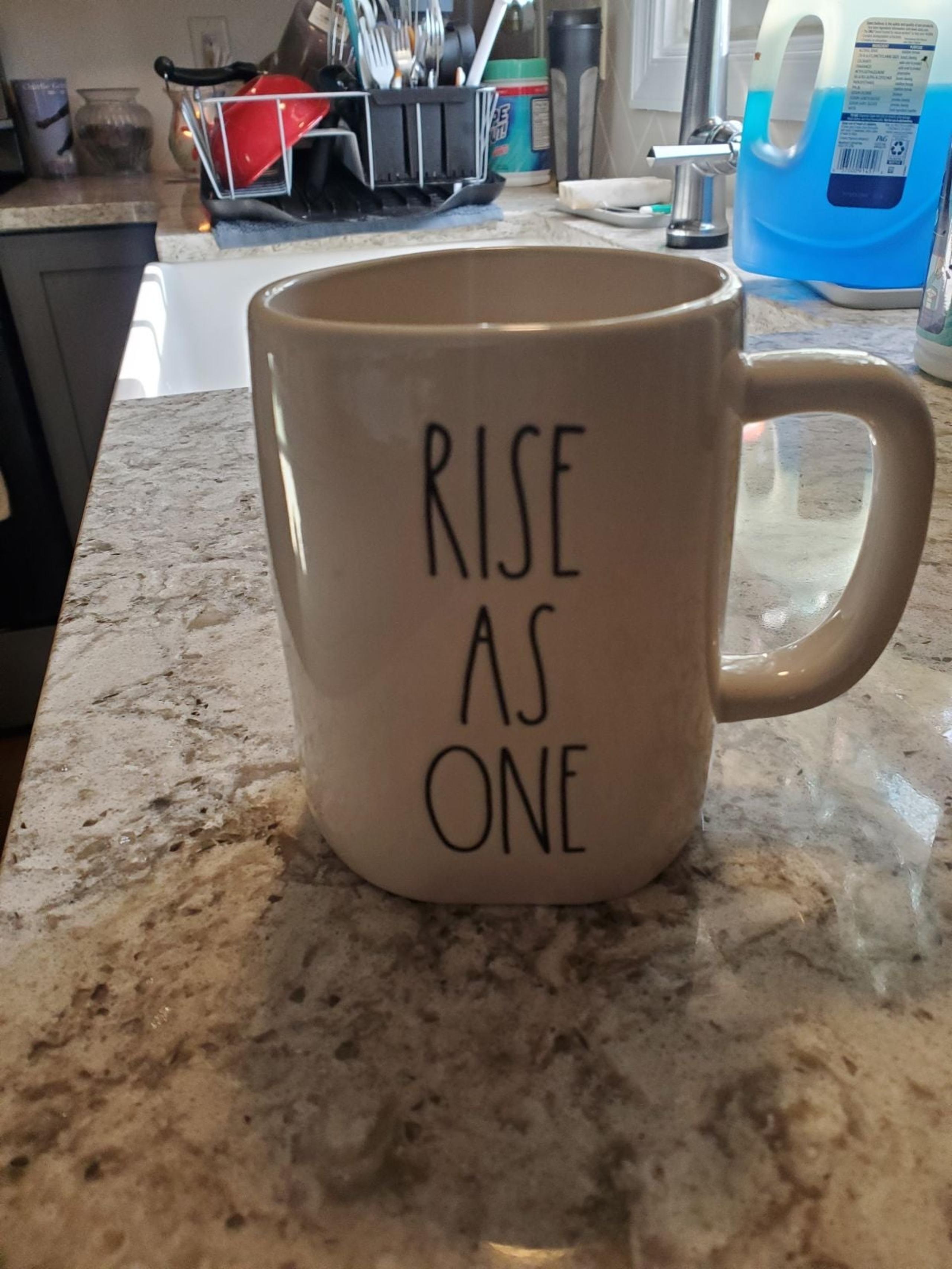 NEW RAE DUNN ARTISAN COLLECTION RISE AS ONE BY MAGENTA COFFEE/TEA  MUG-CUP NEW
