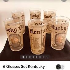 6 Celebrate Kentucky Derby Glasses 100th Anniversary New