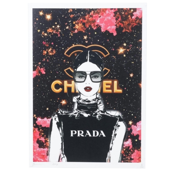 Death NYC Pop Art Graphic Print Homage to Chanel