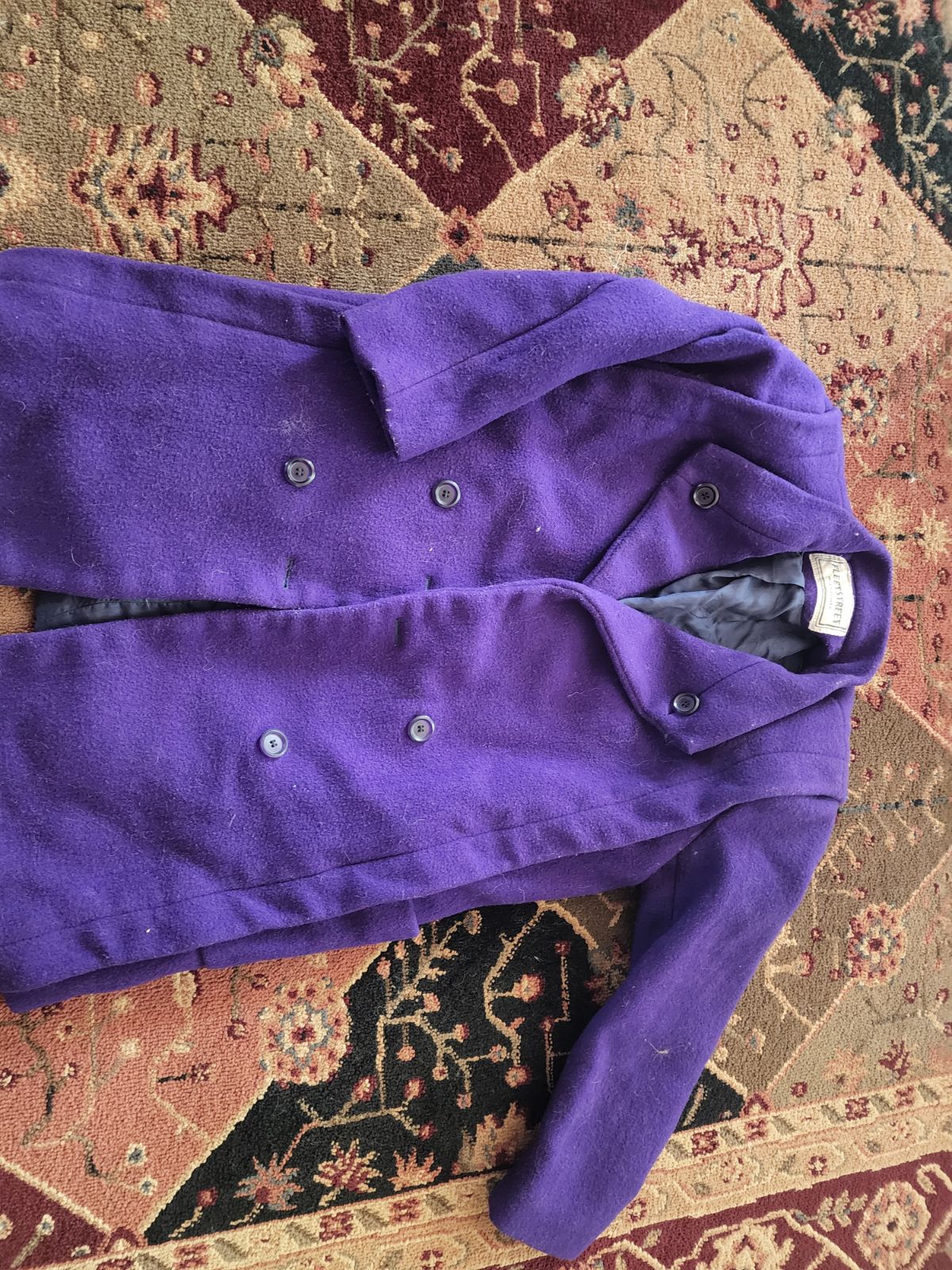 Purple Fleetstreet trench coat