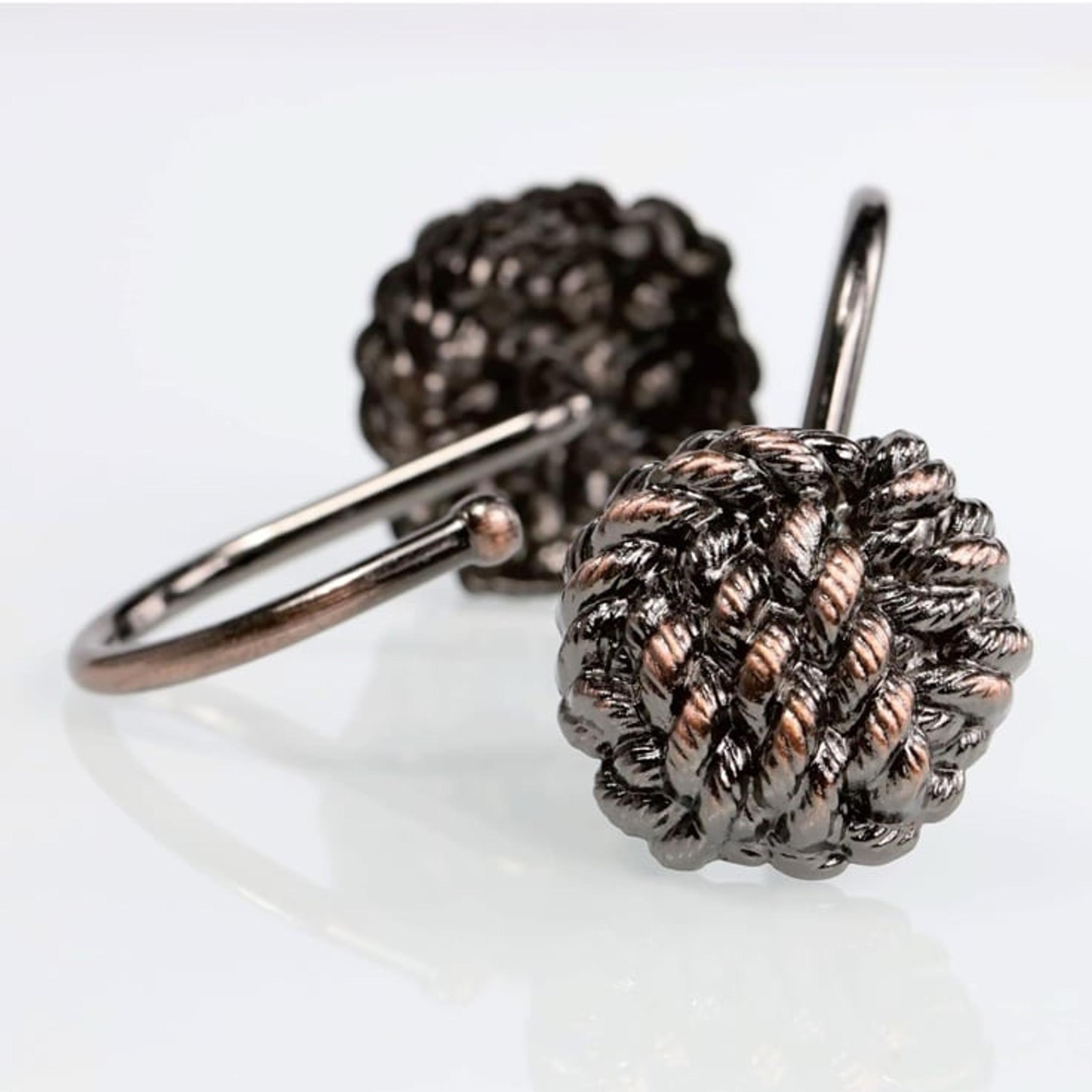 New Bronze Shower Curtain Hooks Rings: PopKozzi Rust Proof Metal Decorative Show