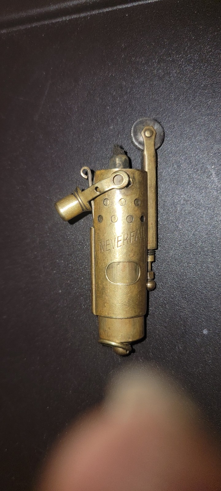 WWI % WW2 Never Fail Brass Trench Lighter