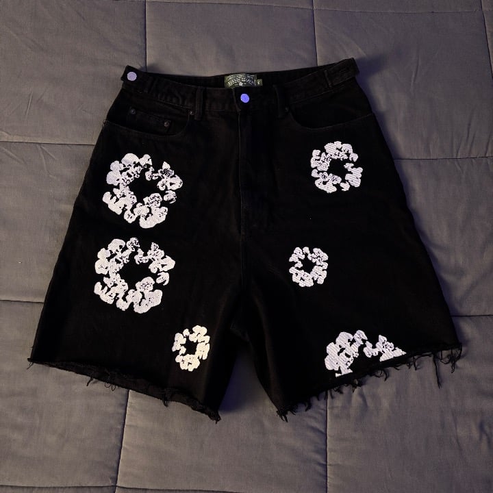 Denim Tears Cotton Wreath Jorts ‘Black’