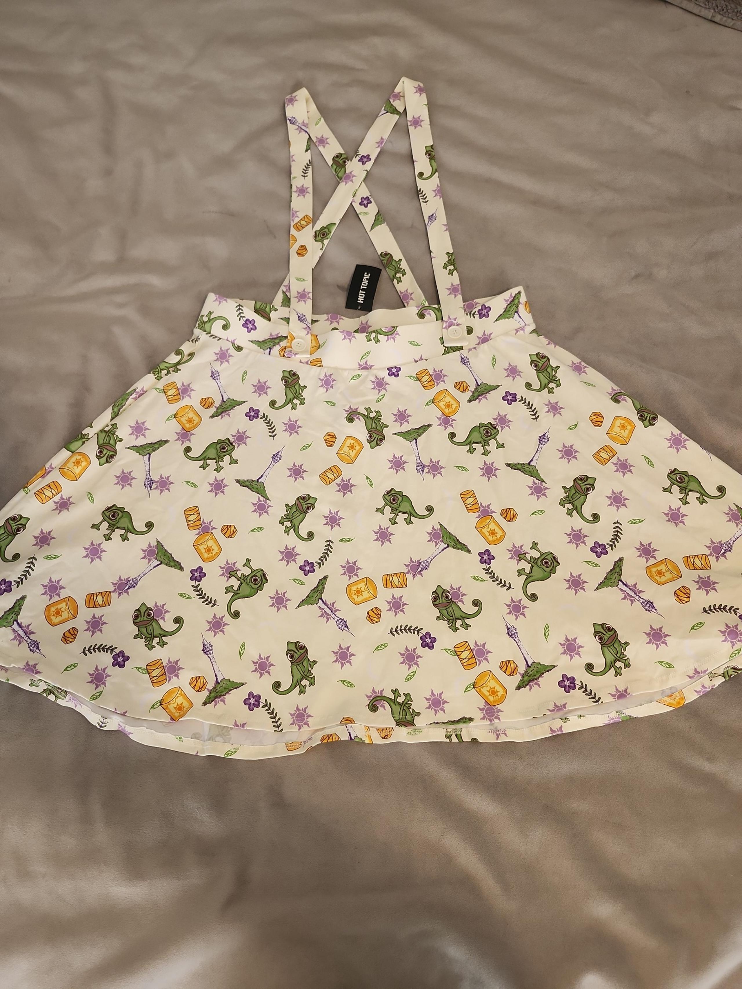 Hot Topic Disney Tangled Rapunzel Suspender Skirt Worn Once Plus Size 2