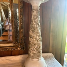 Universal Statuary ornate column, Hollywood Regency