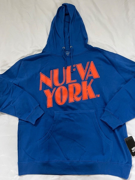 NEW YORK (NUEVA YORK) MEN'S HOODIE NY MADE IN USA SIZE EXTRA LARGE