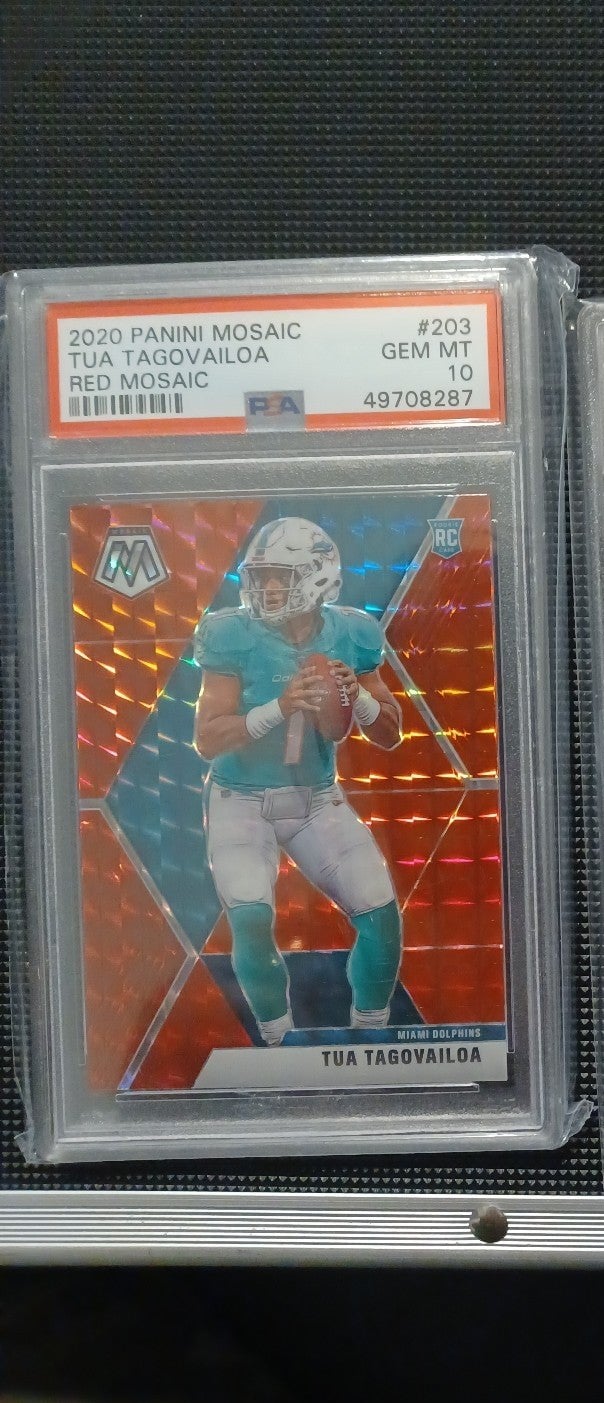Tua tagovailoa mosaic red psa10