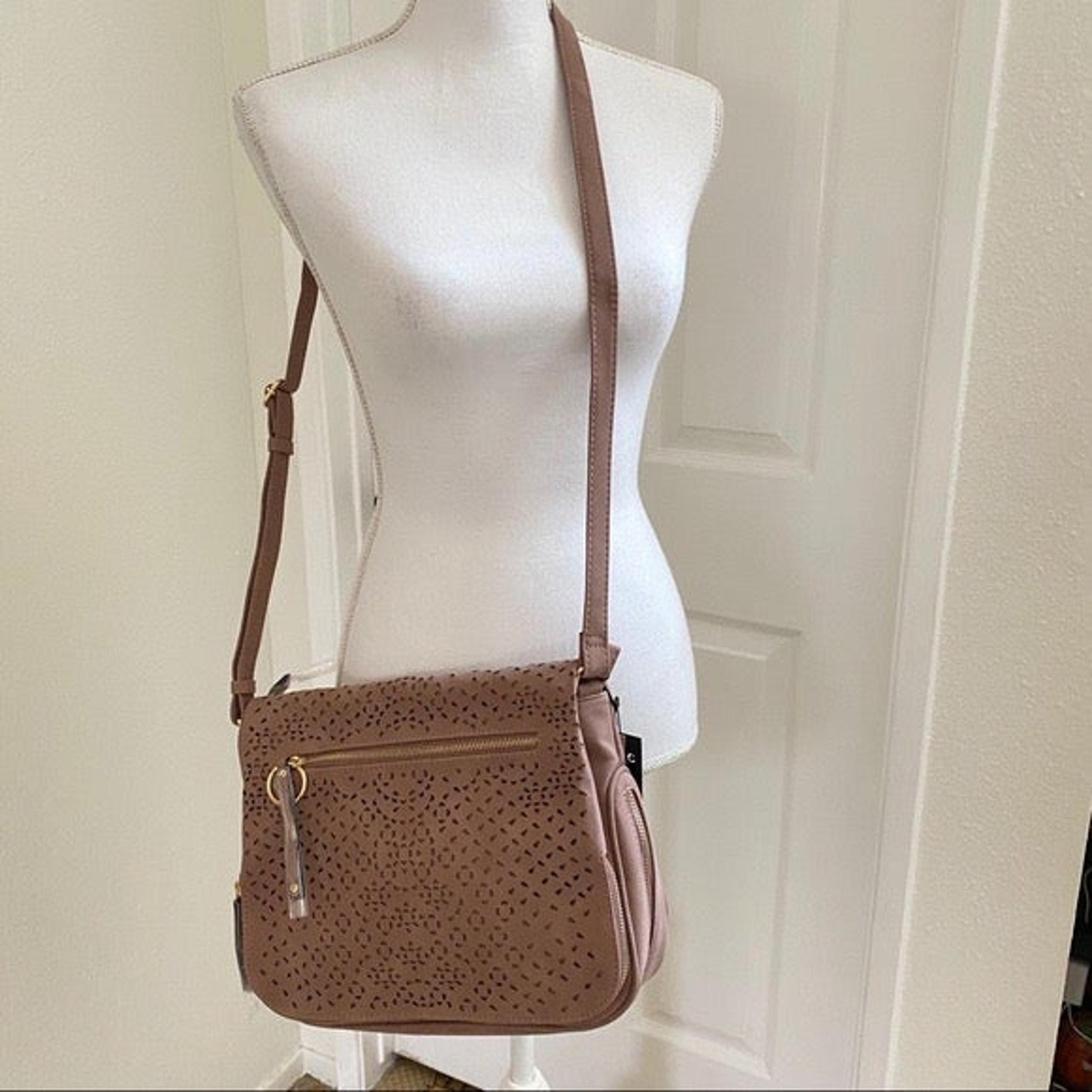 Violet Ray Kimmie Faux Leather Messenger