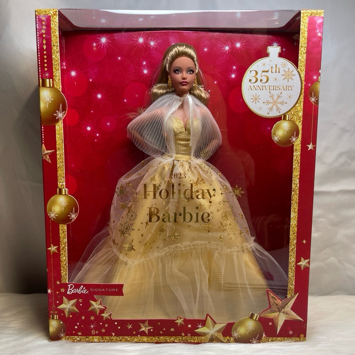 2023 Holiday Barbie Doll (Light Brown Hair)