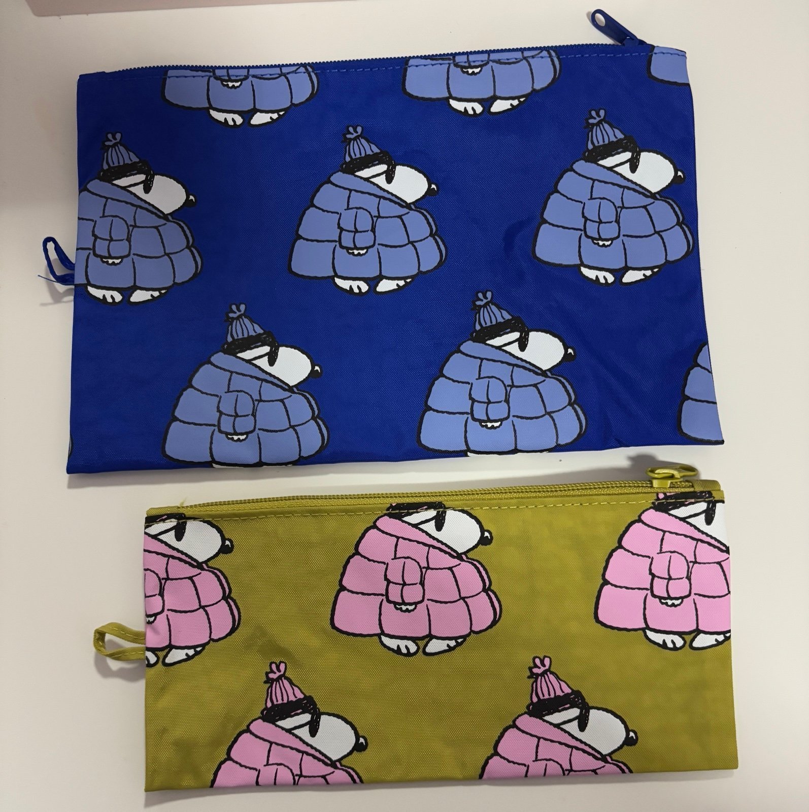 Baggu x Peanuts flat Pouch Set