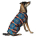 Chilly Dog Turquoise Southwest Wool Dog Blanket Winter Coat Size Medium