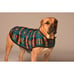 Chilly Dog Turquoise Southwest Wool Dog Blanket Winter Coat Size Medium