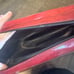 VINTAGE BURTON red black GOLF BAG + STRAP JASPER, ALABAMA Usa faux gator