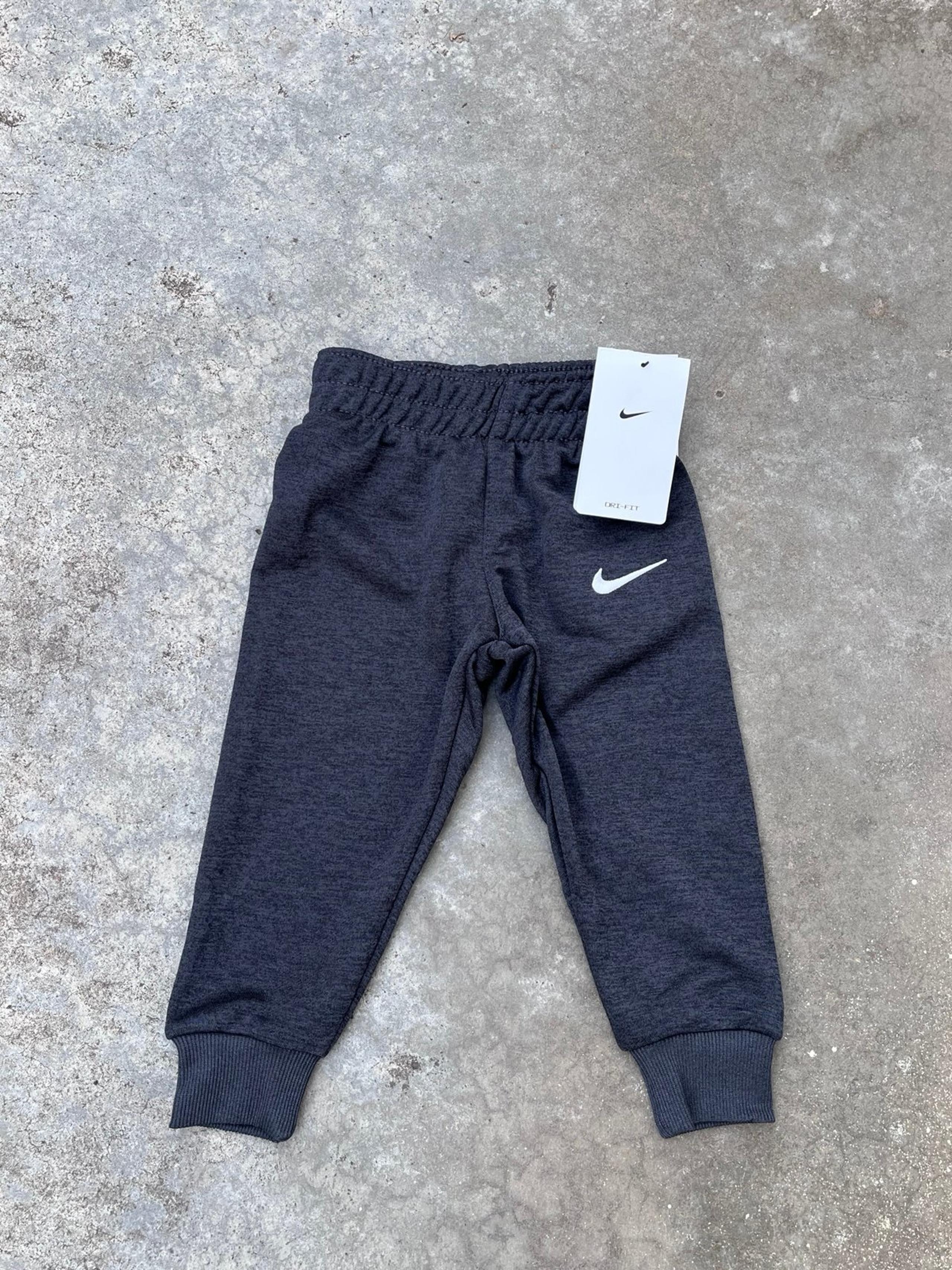 Nike Boys Dri-Fit Athletic Jogger Pants 76F610 Heather Black Size 2T NWT