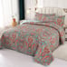 Cotton Bedspread Quilt Sets-Reversible Patchwork Coverlet Set