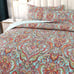 Cotton Bedspread Quilt Sets-Reversible Patchwork Coverlet Set