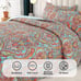 Cotton Bedspread Quilt Sets-Reversible Patchwork Coverlet Set