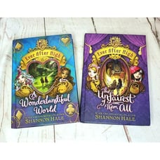 2 Ever After High Books A Wonderful World & Unfairest Of Them All Shannon Hale