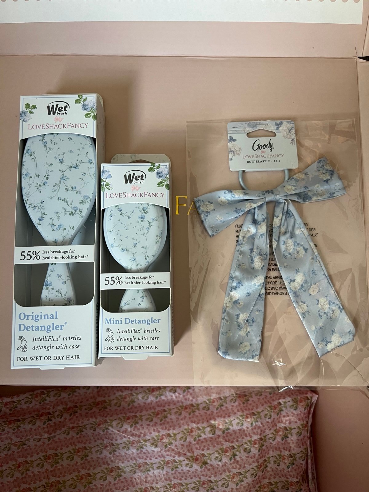 love shack fancy Wet Brush Combo + Satin Bow Free Shipping