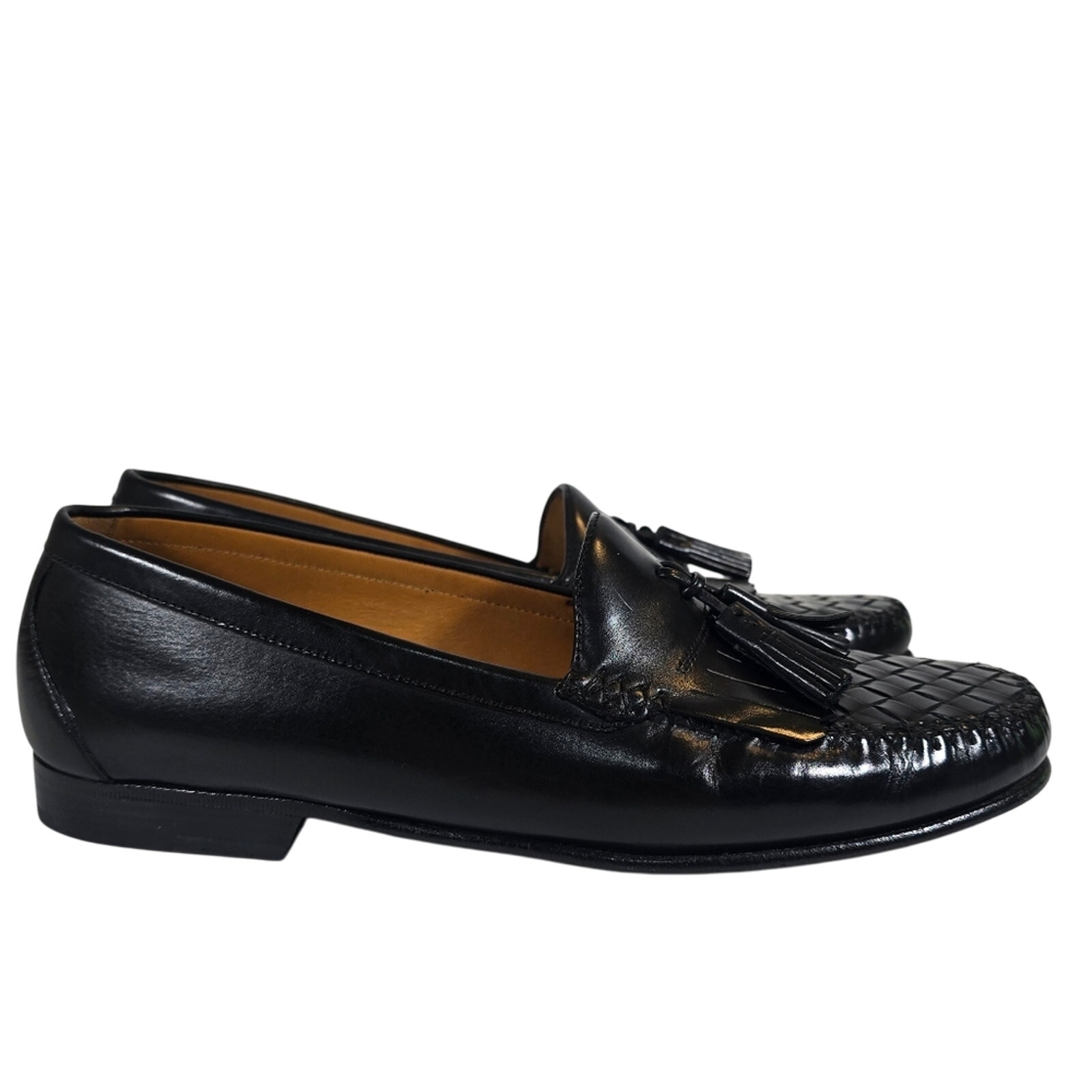 O Cole Haan Resort Black Leather Loafers Dress Shoes Mens Size 10D Preppy Office