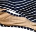 J Crew One Piece Swimsuit 14 NWT Navy Blue Textured Stripe Nautical Scoop-back