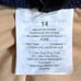 J Crew One Piece Swimsuit 14 NWT Navy Blue Textured Stripe Nautical Scoop-back