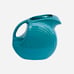 VINTAGE FIESTA Homer Laughlin Green TURQUOISE FIESTAWARE Large DISC JUG PITCHER