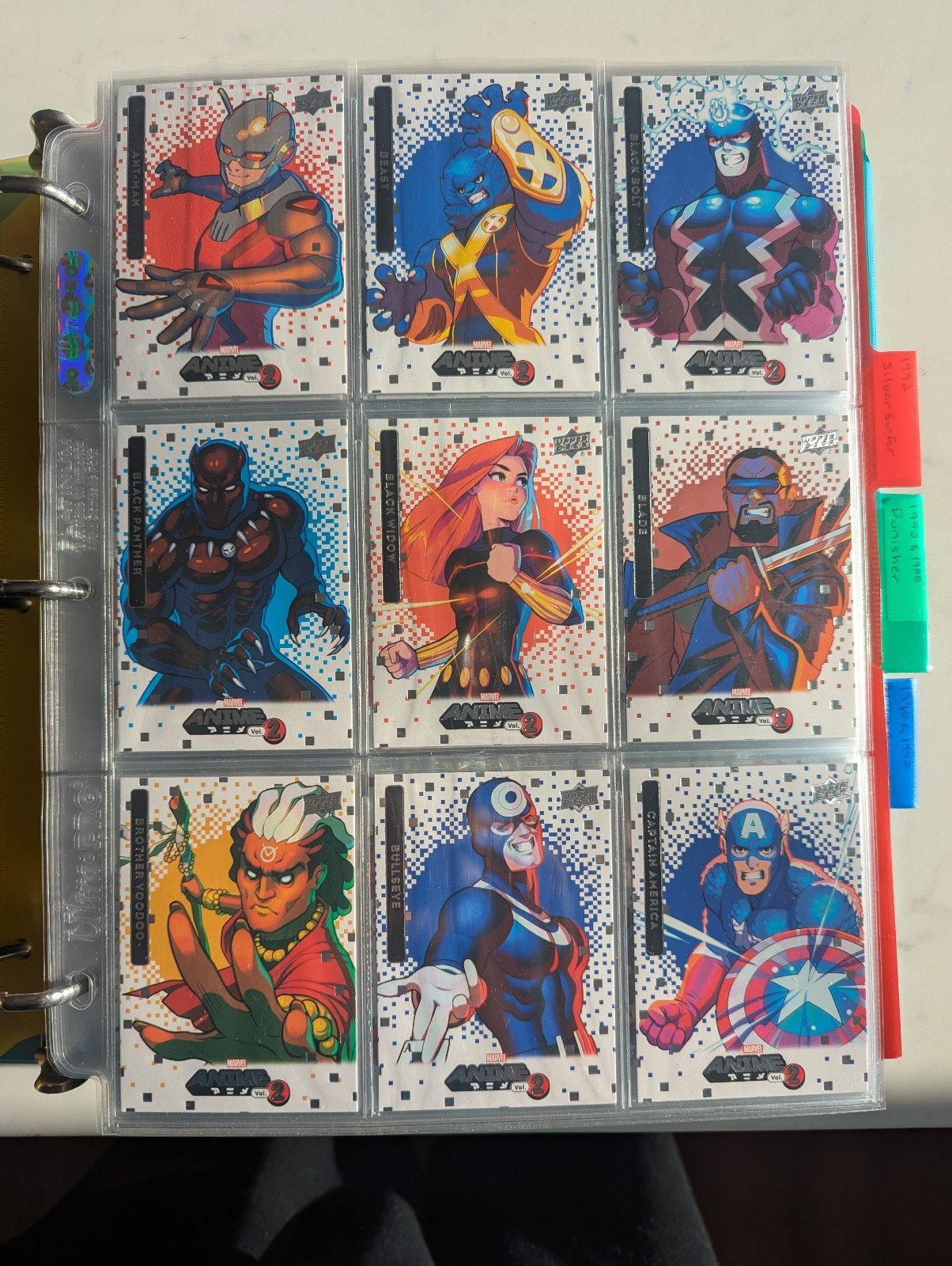 2023 Marvel Anime Vol. 2 Complete Base Set 100 Cards